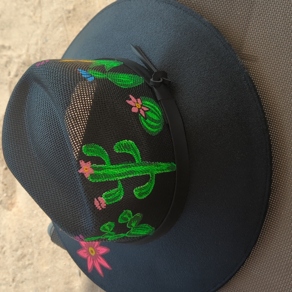 Hand Painted Hat - image 3